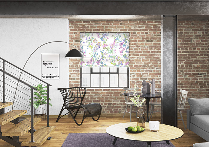 Bougainvillea, Wisteria - Roman Blind - Image 5